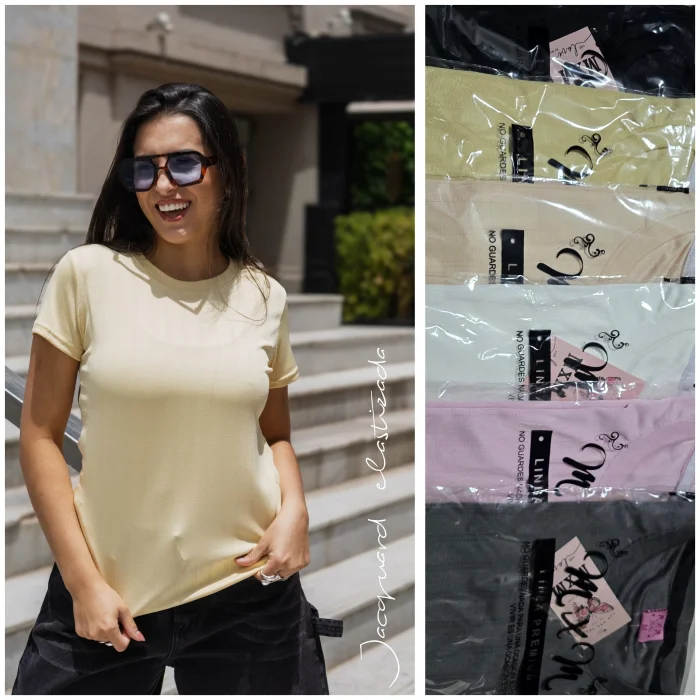 Remeras Dama Elastizado