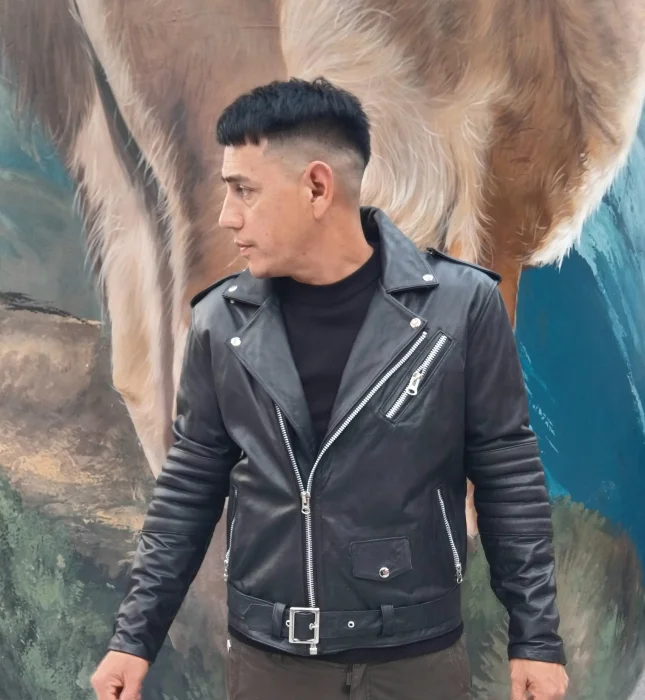 Campera Rockers Hombre 100% Cuero