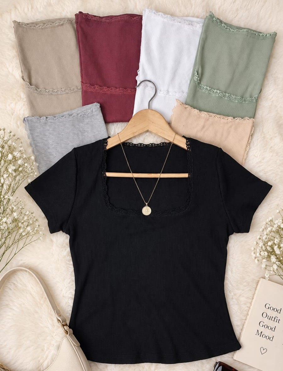 Remera con Puntilla - Imagen 4