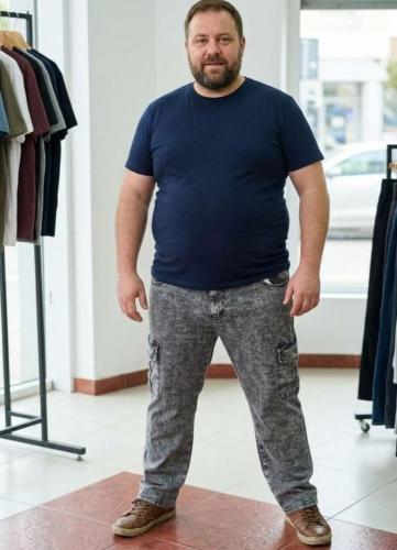 Cargo Jeans Especiales Recto - Miniatura 2
