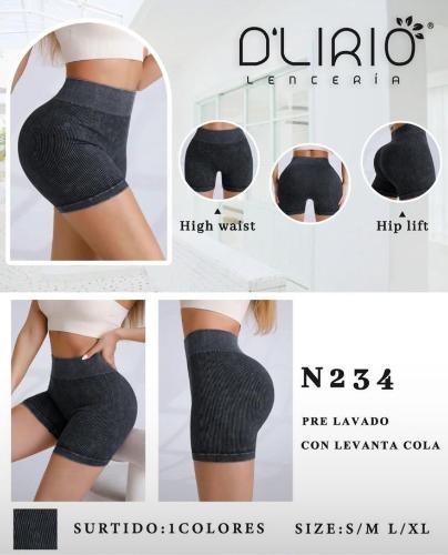 Short D'lirio Solo Negro con Efecto Push Up