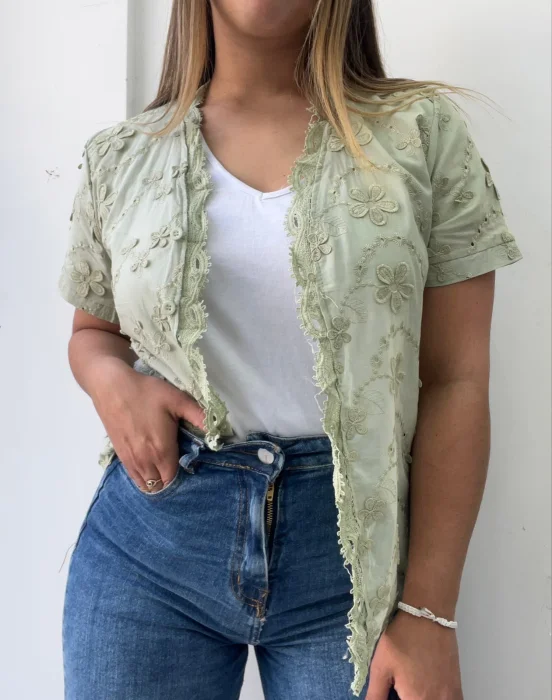 Camisa Bordada 3d Importada