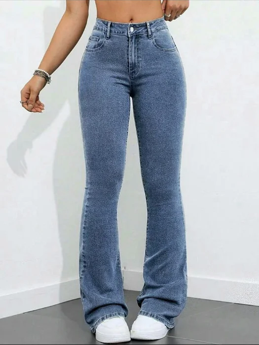 Jeans Oxford Moda 2000's Mujer  Pantalones Acampanados Denim Dama  Mayoristas Hotsale