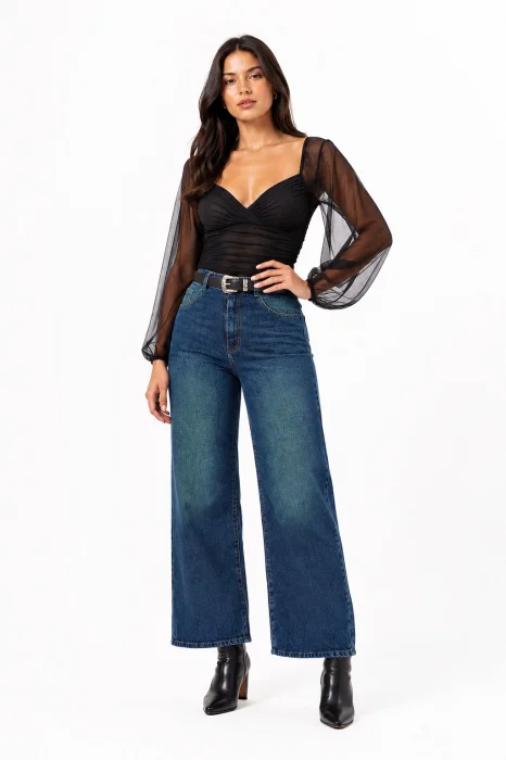 Wide Leg Jeans Dama  Pantalones Anchos Mujer Denim Moda Pinterest Mayoristas Hotsale