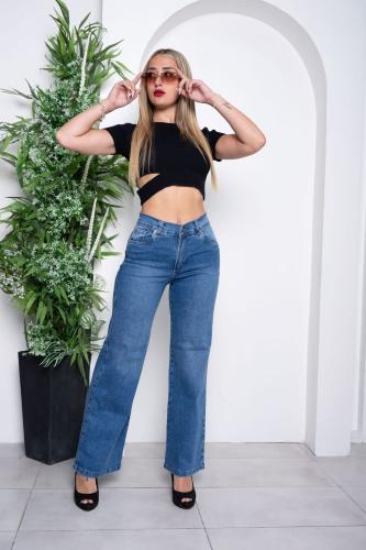 Pantalon Jean Elastizado Wide Leg - Miniatura 3