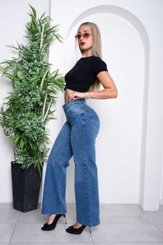 Pantalon Jean Elastizado Wide Leg - Miniatura 5