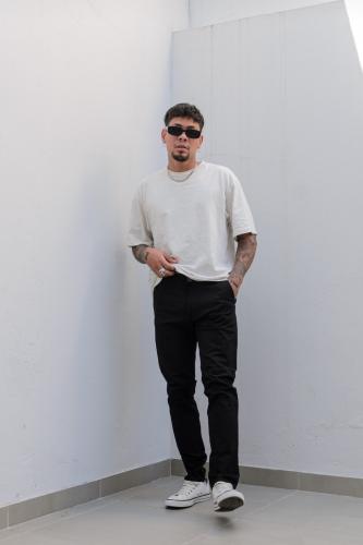 Corte Chino. Semi Chupin Color Negro