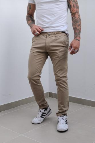 Corte Chino Semi Chupin Color  Kaky