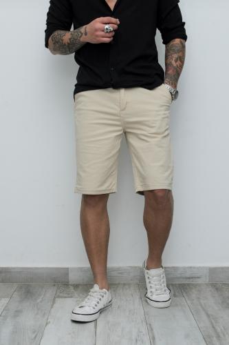 Bermuda Corte Chino Color Beigie