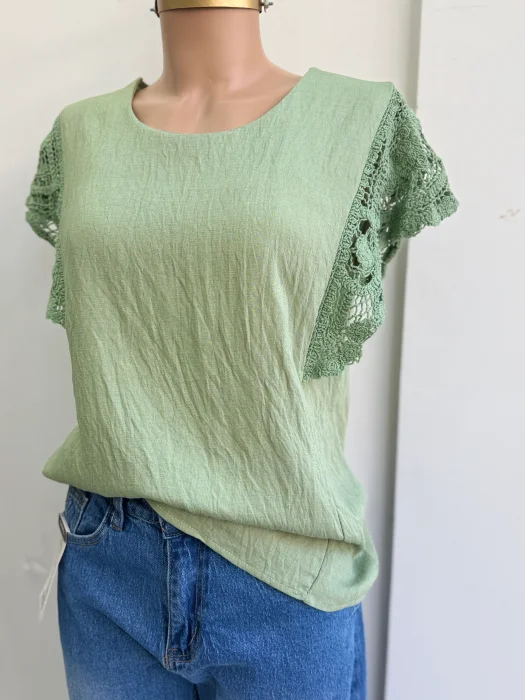 Blusa Laura de Lino Importada