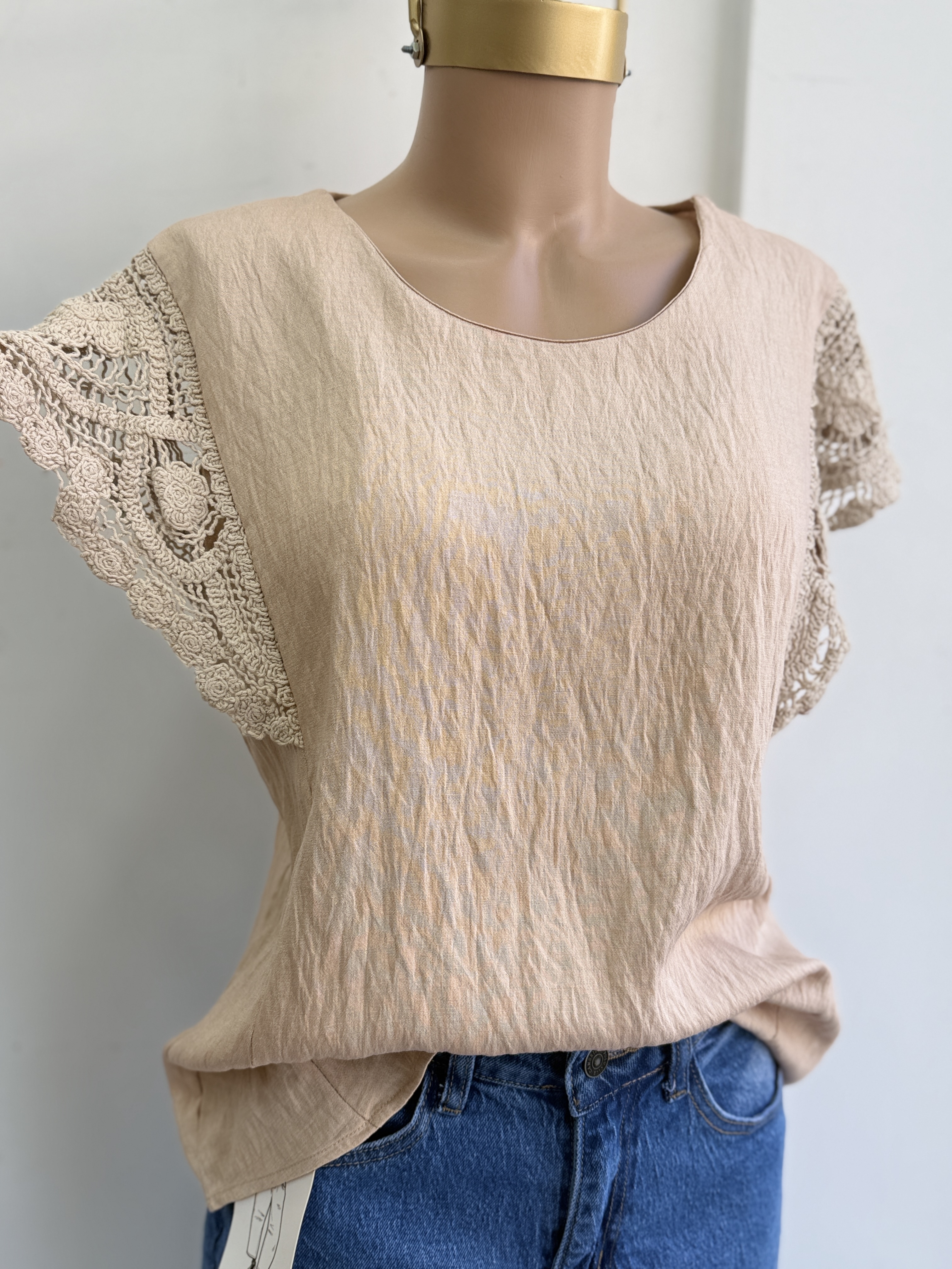 Blusa Laura de Lino Importada - IMG_4782.jpeg