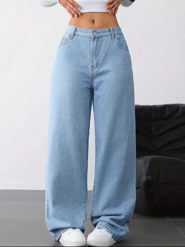 Jeans Wide Leg Mujer  Pantalones Denim Anchos Moda Dama   Mayoristas Hotsale Promos