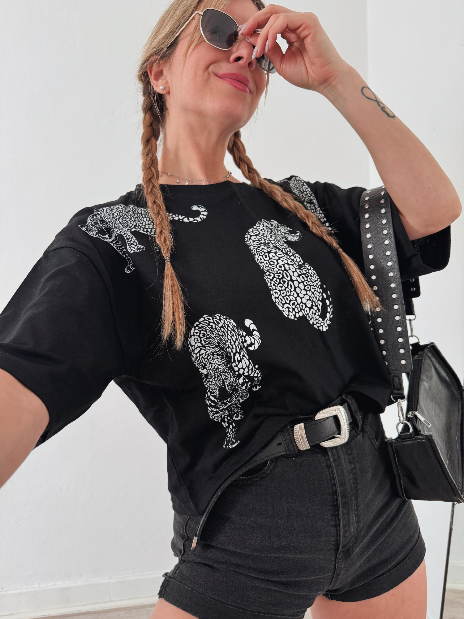 Remera Corta Oversize Tigre Premium - Imagen 4