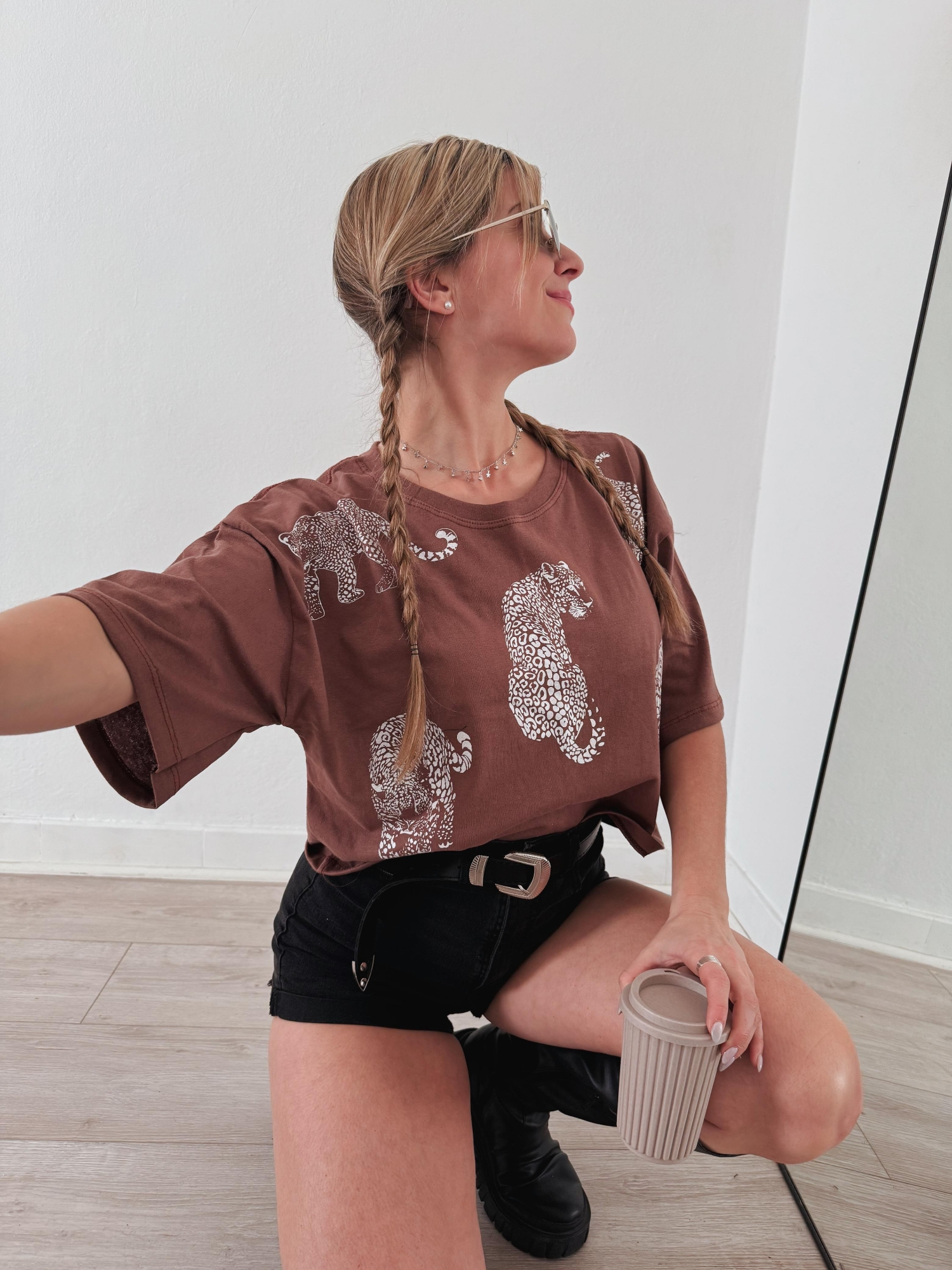 Remera Corta Oversize Tigre Premium - Imagen 5