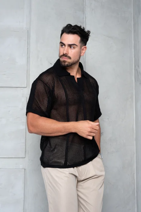 Chombas de Hilo (negro)