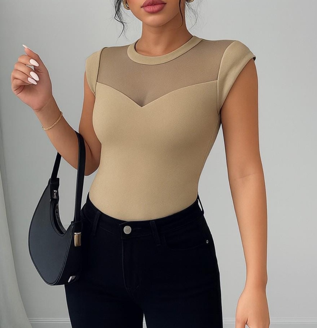 Musculosa de Modal con Tul T 3 - Imagen 3