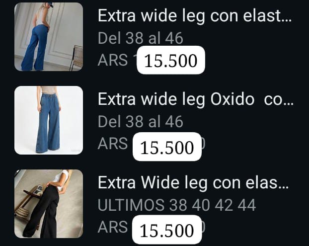 Wide Leg Xl las Locas Gris - Imagen 3