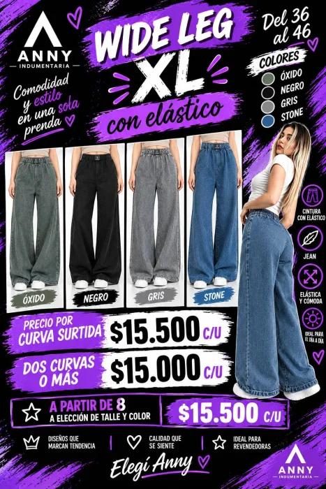 Wide Leg Xl las Locas