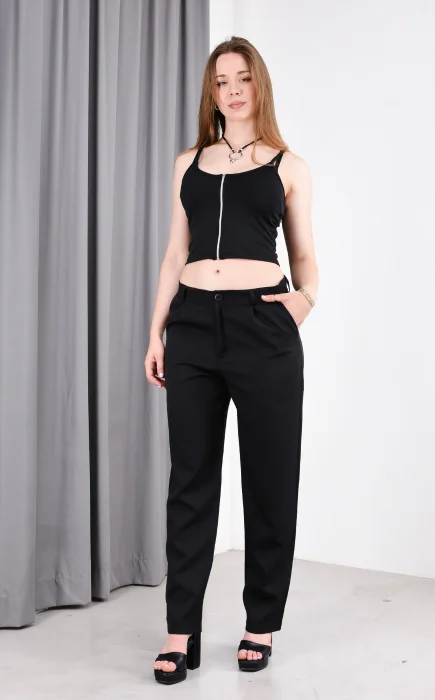 Pantalon Recto  de Crep Sastrero