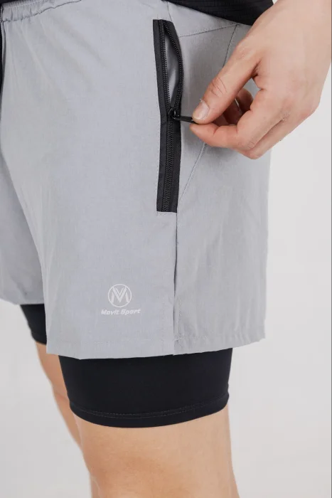 Short con Calza , Microfibra