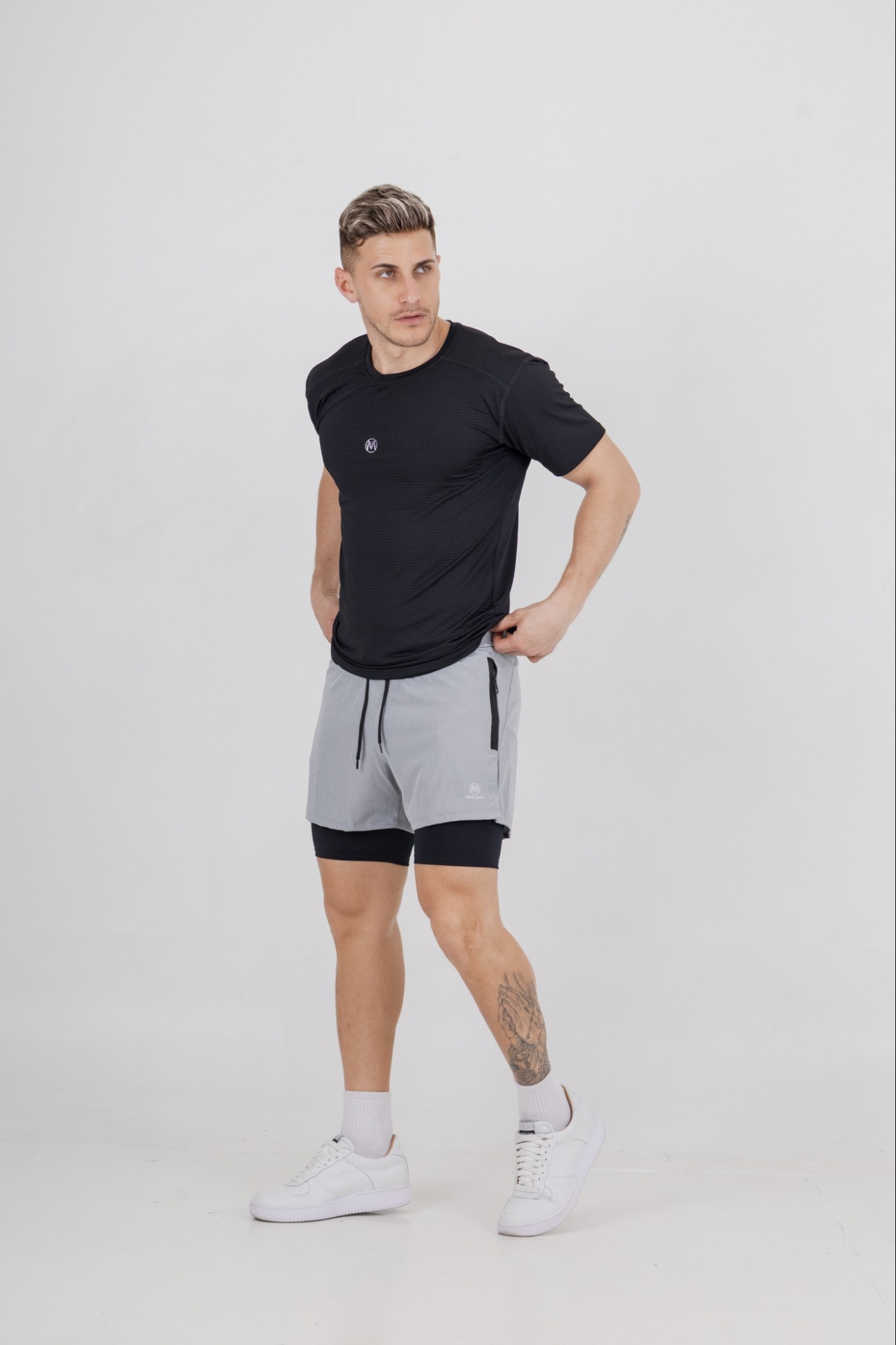 Short con Calza , Microfibra - Imagen 2