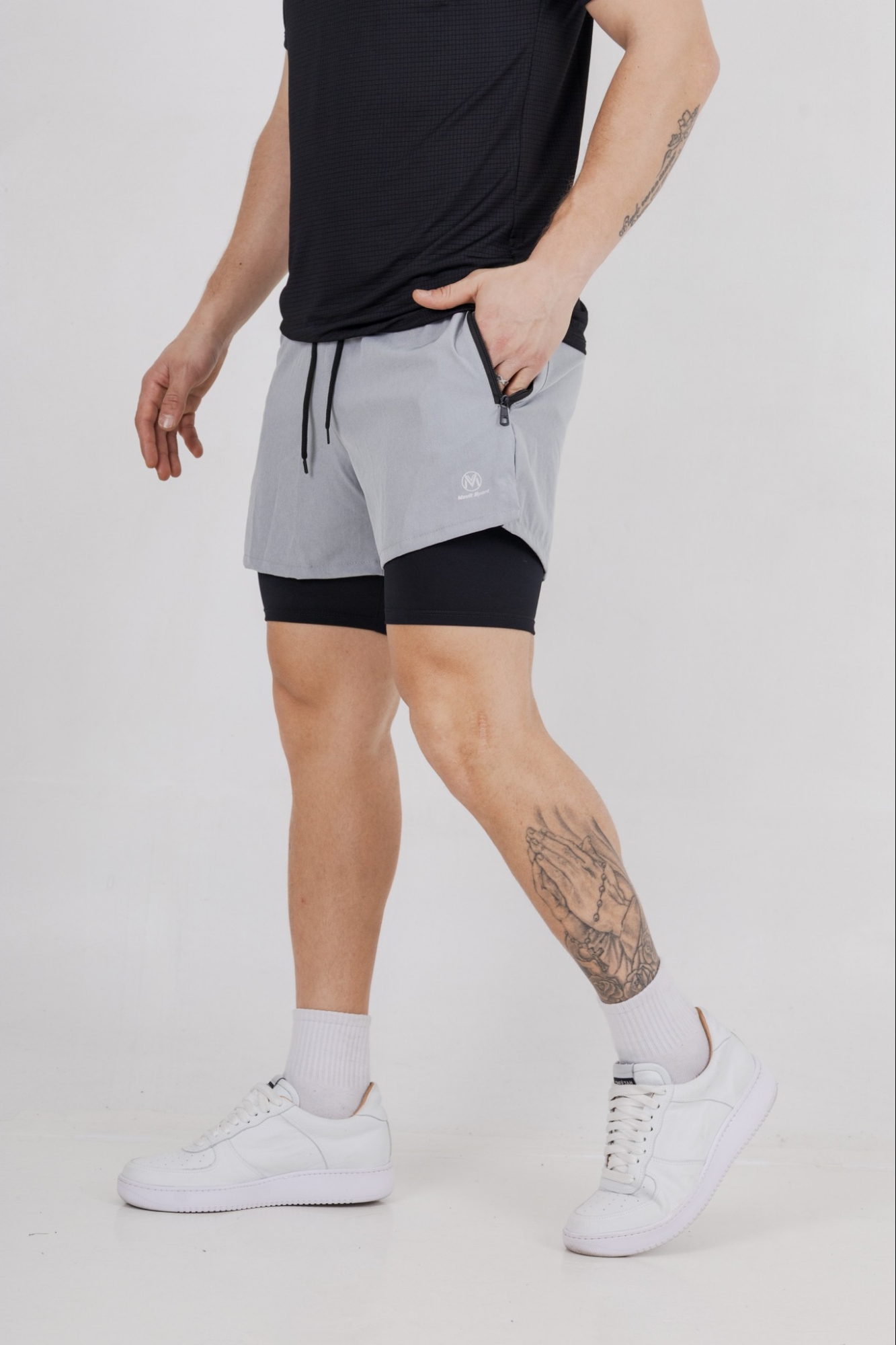 Short con Calza , Microfibra - Imagen 3