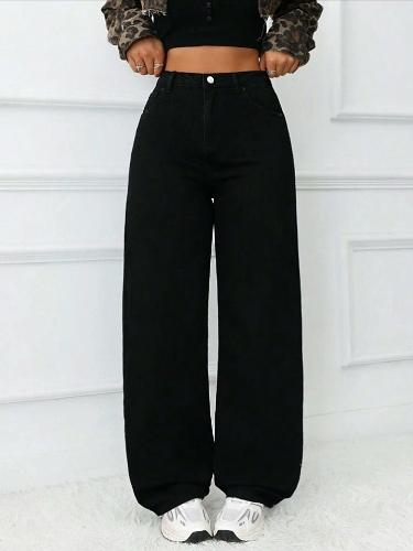 Jeans Baggy Mujer  Pantalones Anchos Moda 2000's Dama Y2k  Mayoristas Hotsale - Miniatura 1