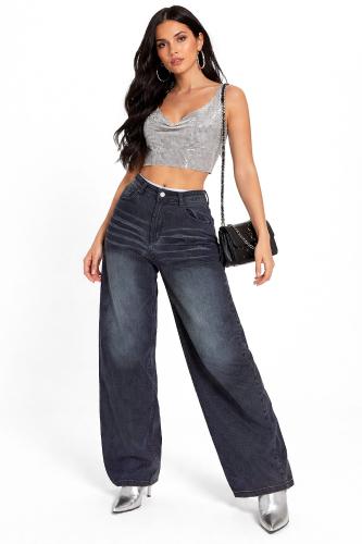 Jeans Baggy Mujer  Pantalones Anchos Moda 2000's Dama Y2k  Mayoristas Hotsale - Miniatura 4