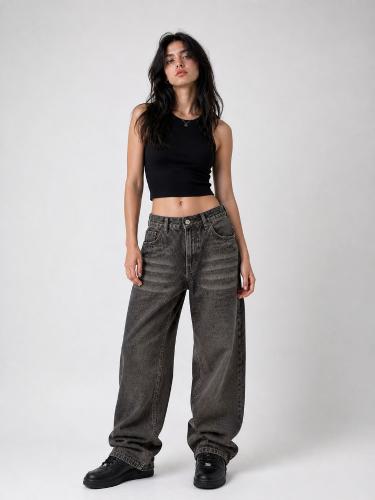 Jeans Baggy Mujer  Pantalones Anchos Moda 2000's Dama Y2k  Mayoristas Hotsale - Miniatura 8