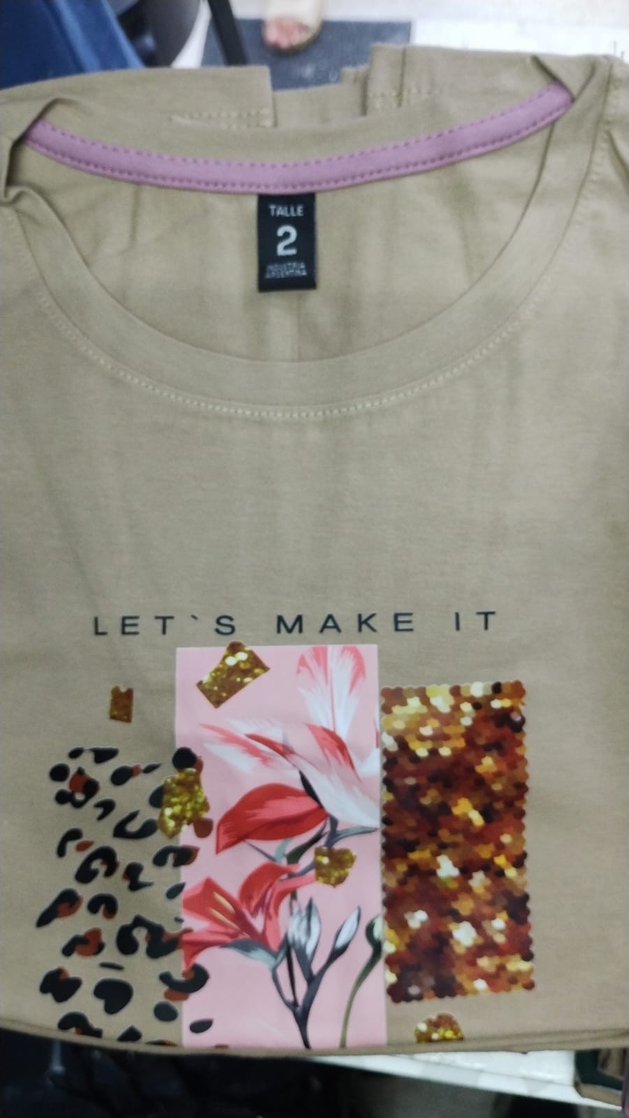 Remeras Dama Estampadas Algodón Peinado Talles Grandes - Imagen 2