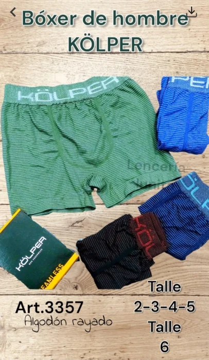 Boxer Kolper Rayado Art 3357