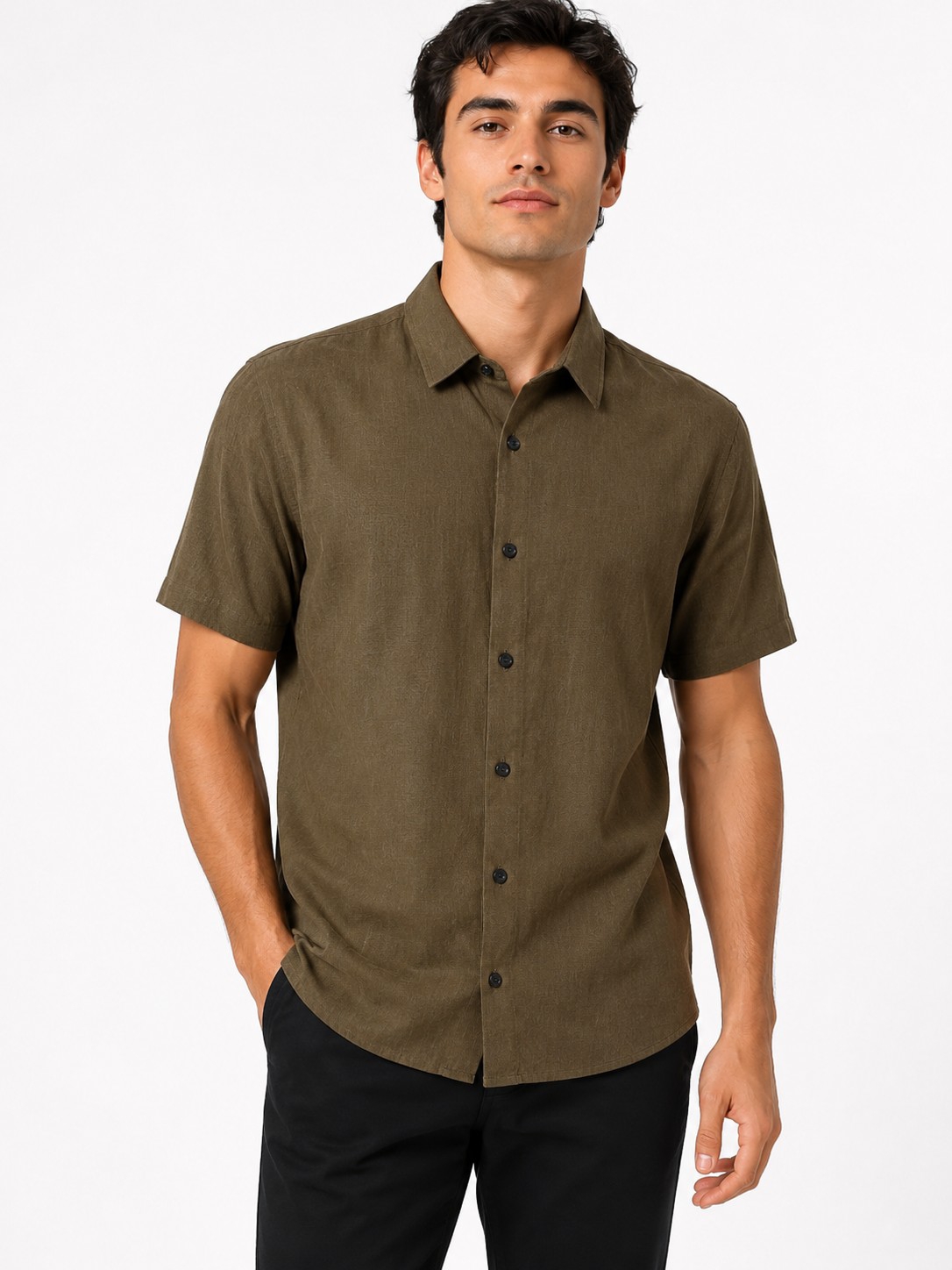 Camisa Lino C.espandex - Imagen 2