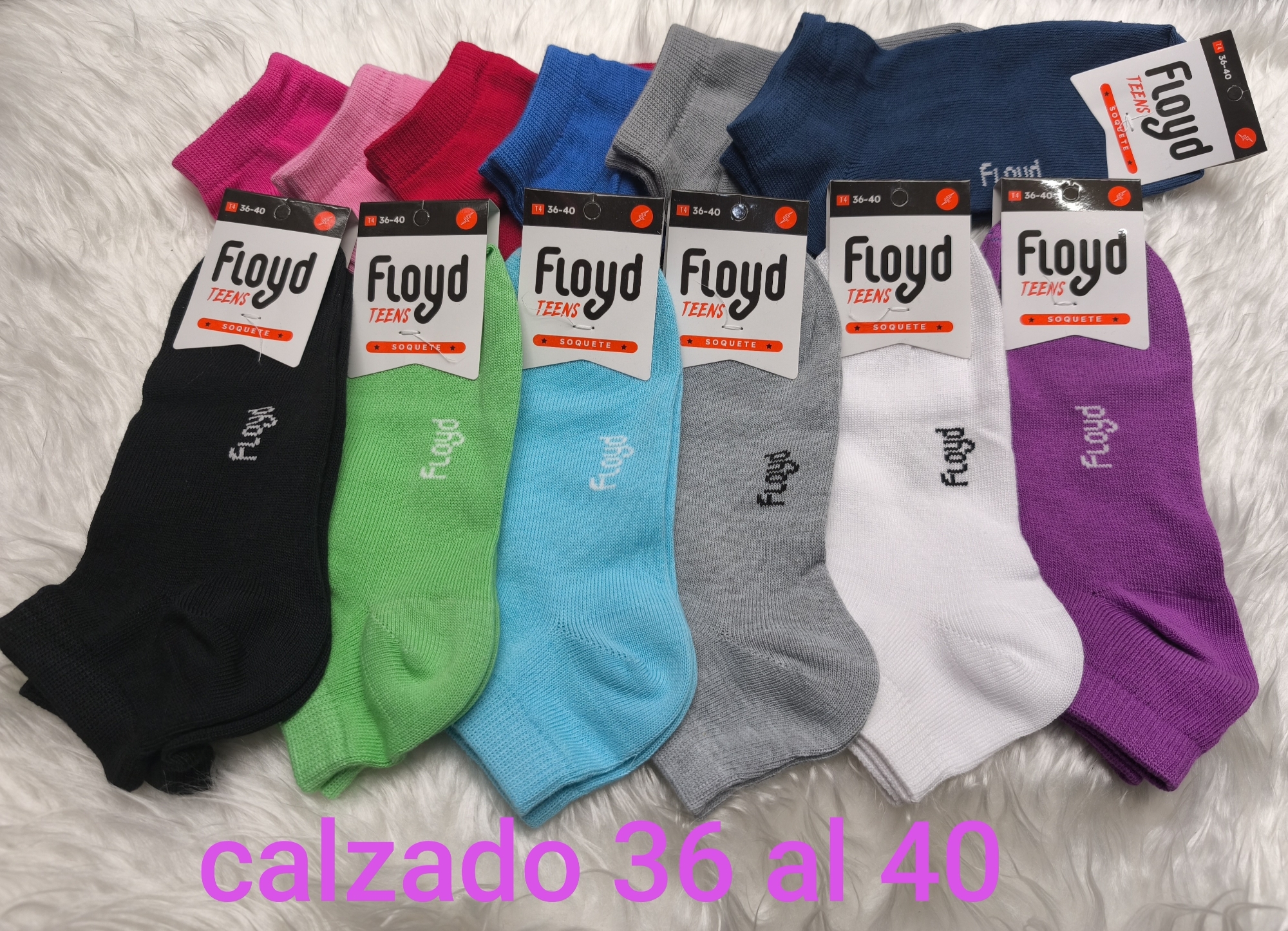 Soquetes Juvenil Floyd Algodón - Imagen 1