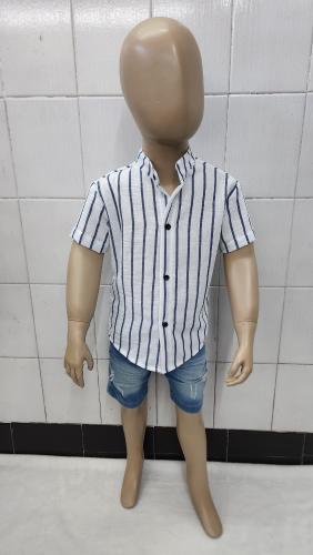 Camisas Polina Rayada de Bebé Cuello Mao - Miniatura 5