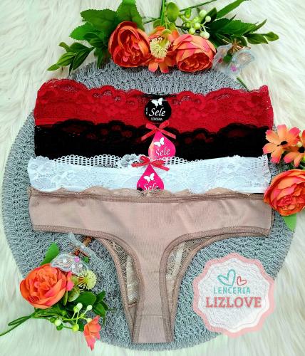Colaless de Algodón-lycra-encaje - Miniatura 4
