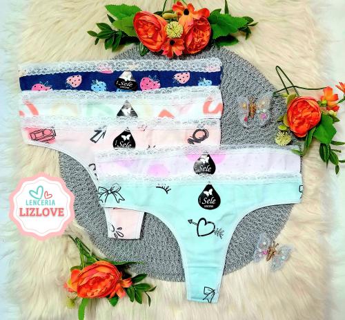 Colaless de Algodón-lycra-encaje - Miniatura 6