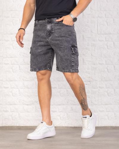 Bermuda Mom Cargo Gris