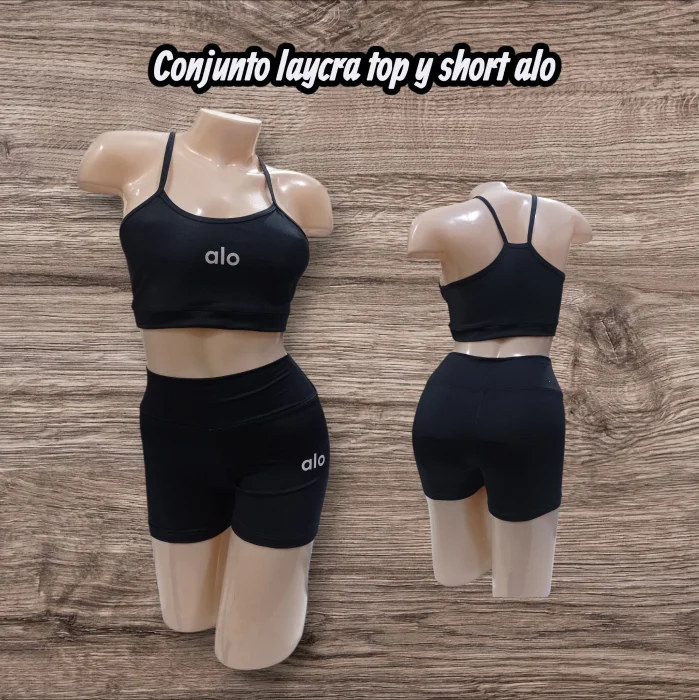 Conjunto Top y Short Laycra