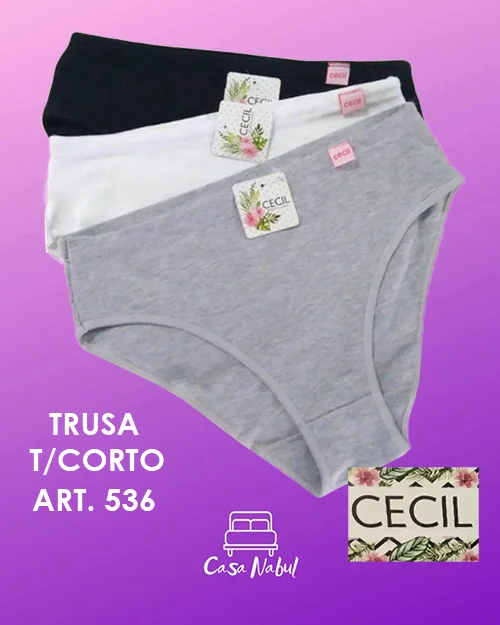 Bombacha Trusa Posta Parto con Refuerzo Tiro Corto Algodon y Lycra Cecil