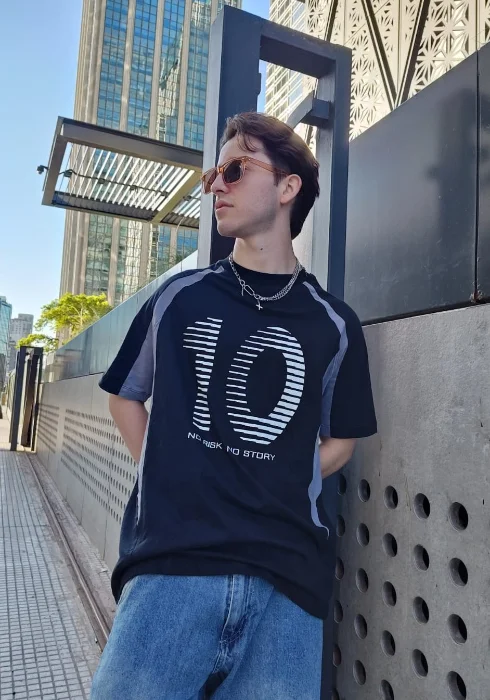 Remera Over  // Combinada