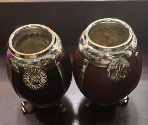 Mate con Base Fleje Alpaca Calabaza - Miniatura 2
