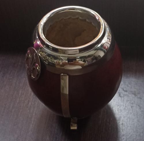 Mate con Base Fleje Alpaca Calabaza - Miniatura 4