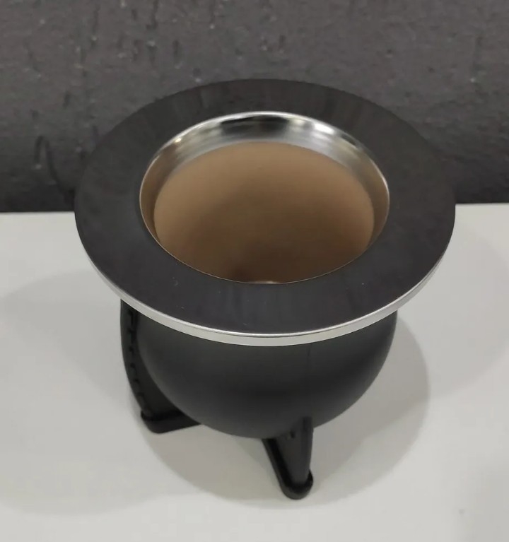 Mate Nativo Termico Bocón Camionero Pvc Virola de Acero - Imagen 3