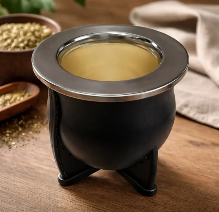 Mate Nativo Termico Bocón Camionero Pvc Virola de Acero - Imagen 4