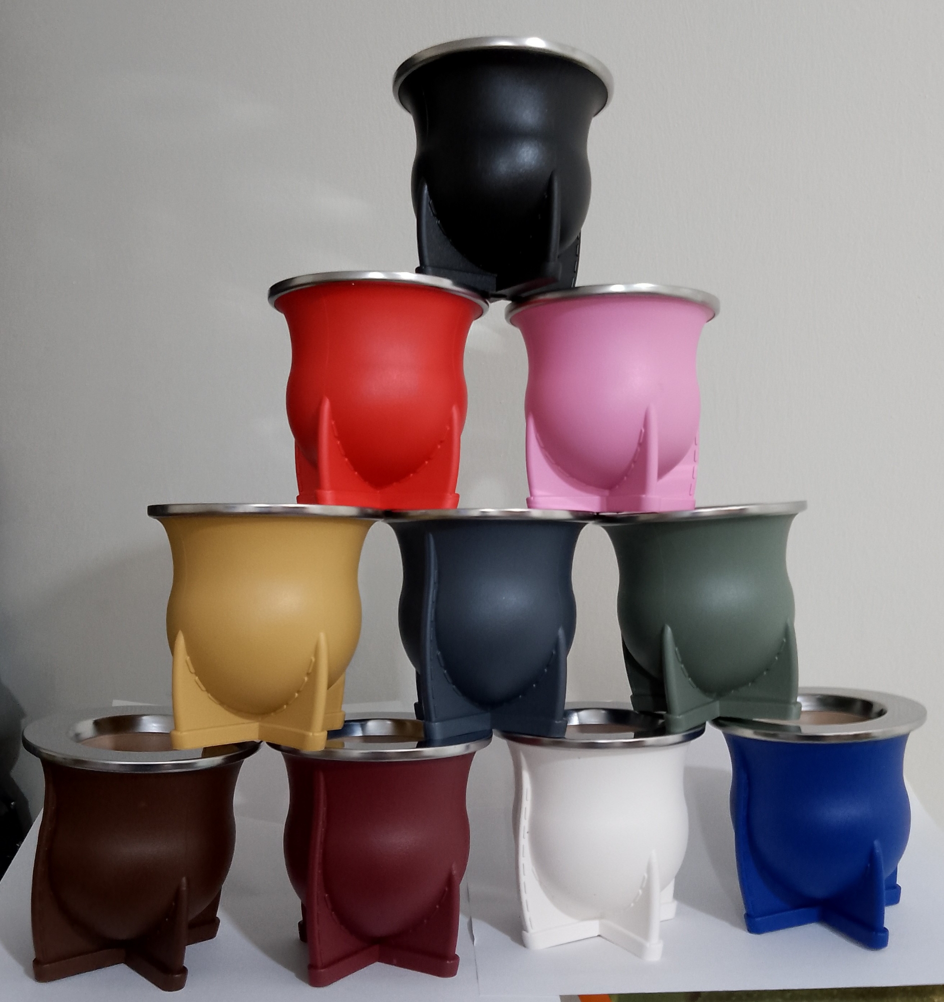 Mate Nativo Termico Bocón Camionero Pvc Virola de Acero - Imagen 7