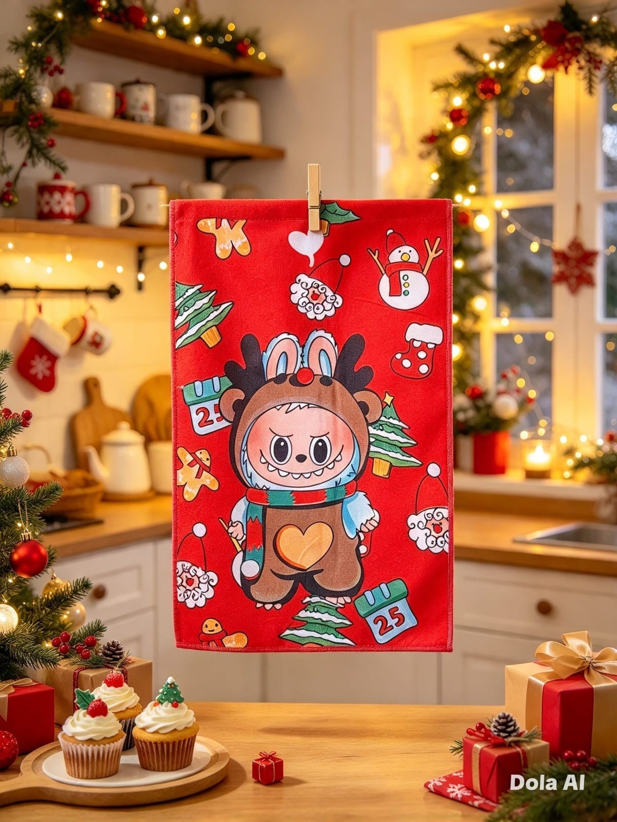 Repasador Navideños Secado Rápido Cotton - Imagen 5