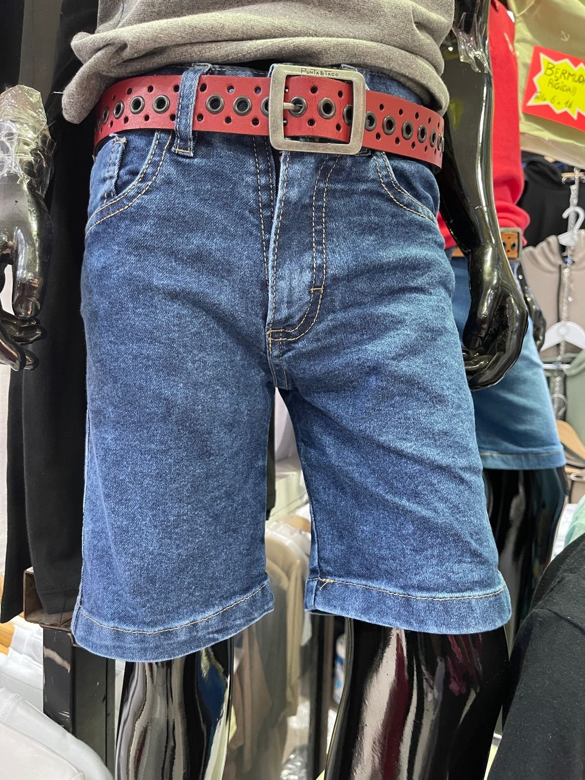 Bermudas Jeans Elastizado - Imagen 3