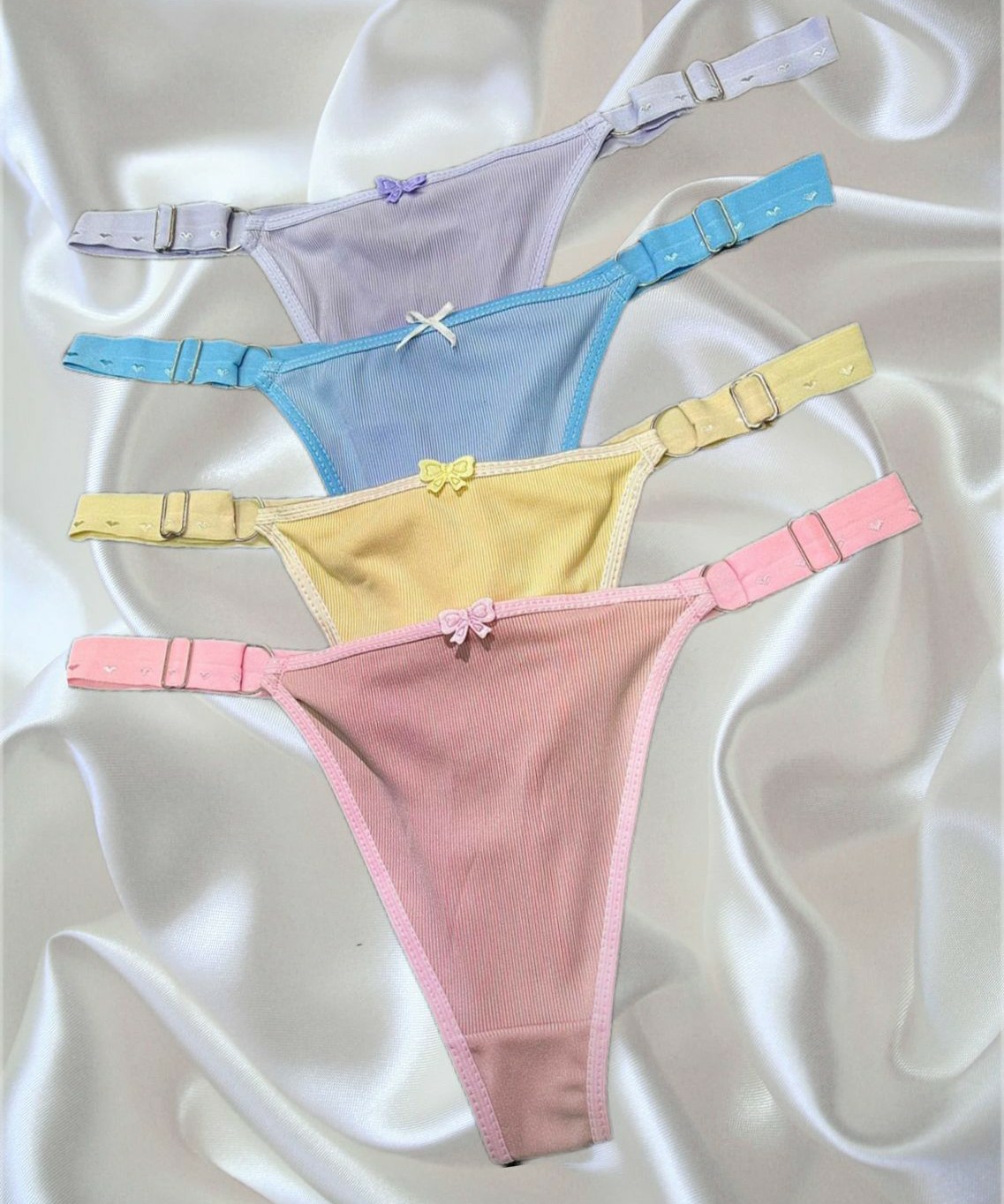 Less Brettel Ancho Morley, Algodón , Pastel... - Imagen 3