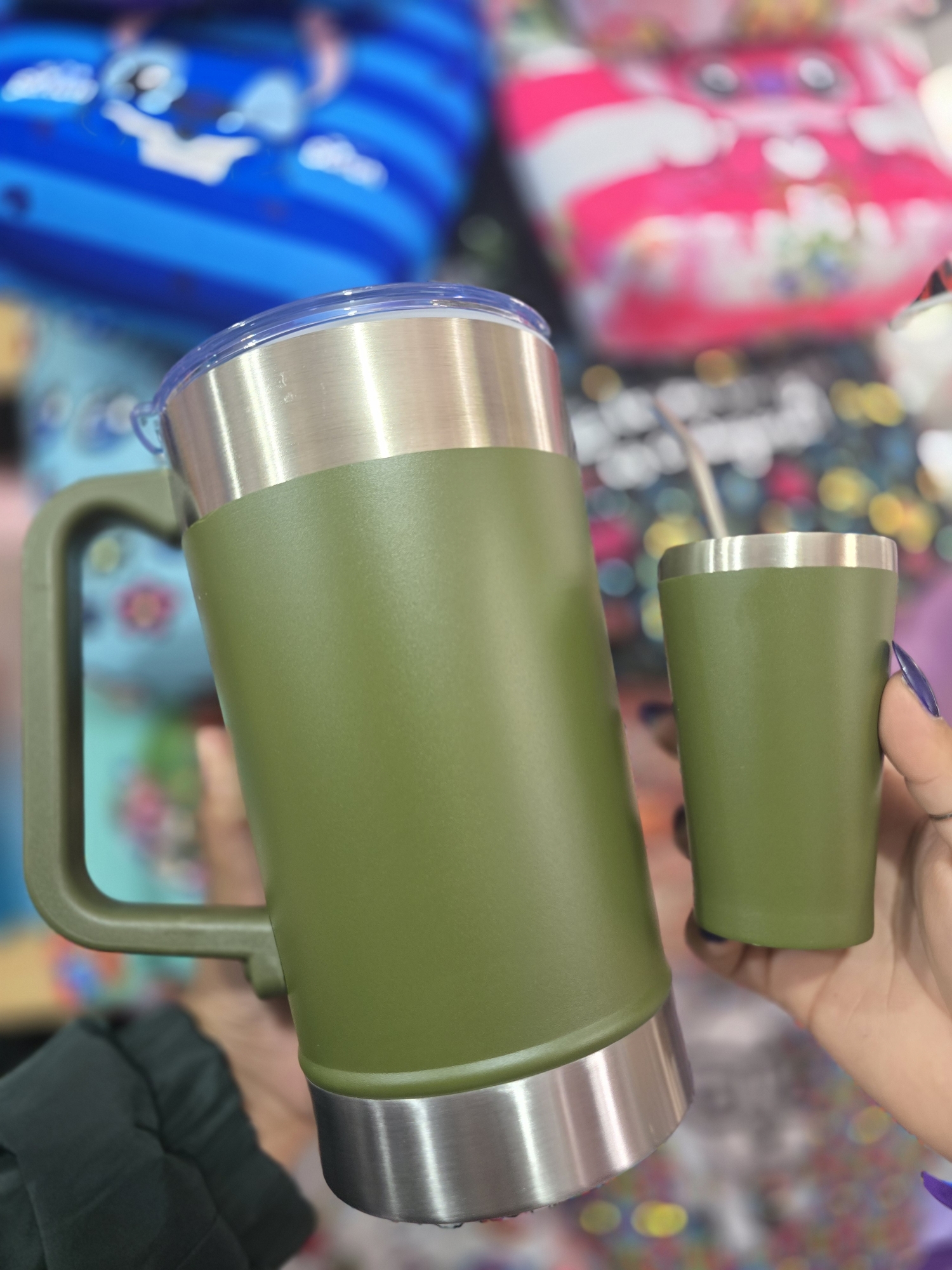 Jarra Acero 2 Lt +vaso y Bombilla - Imagen 2