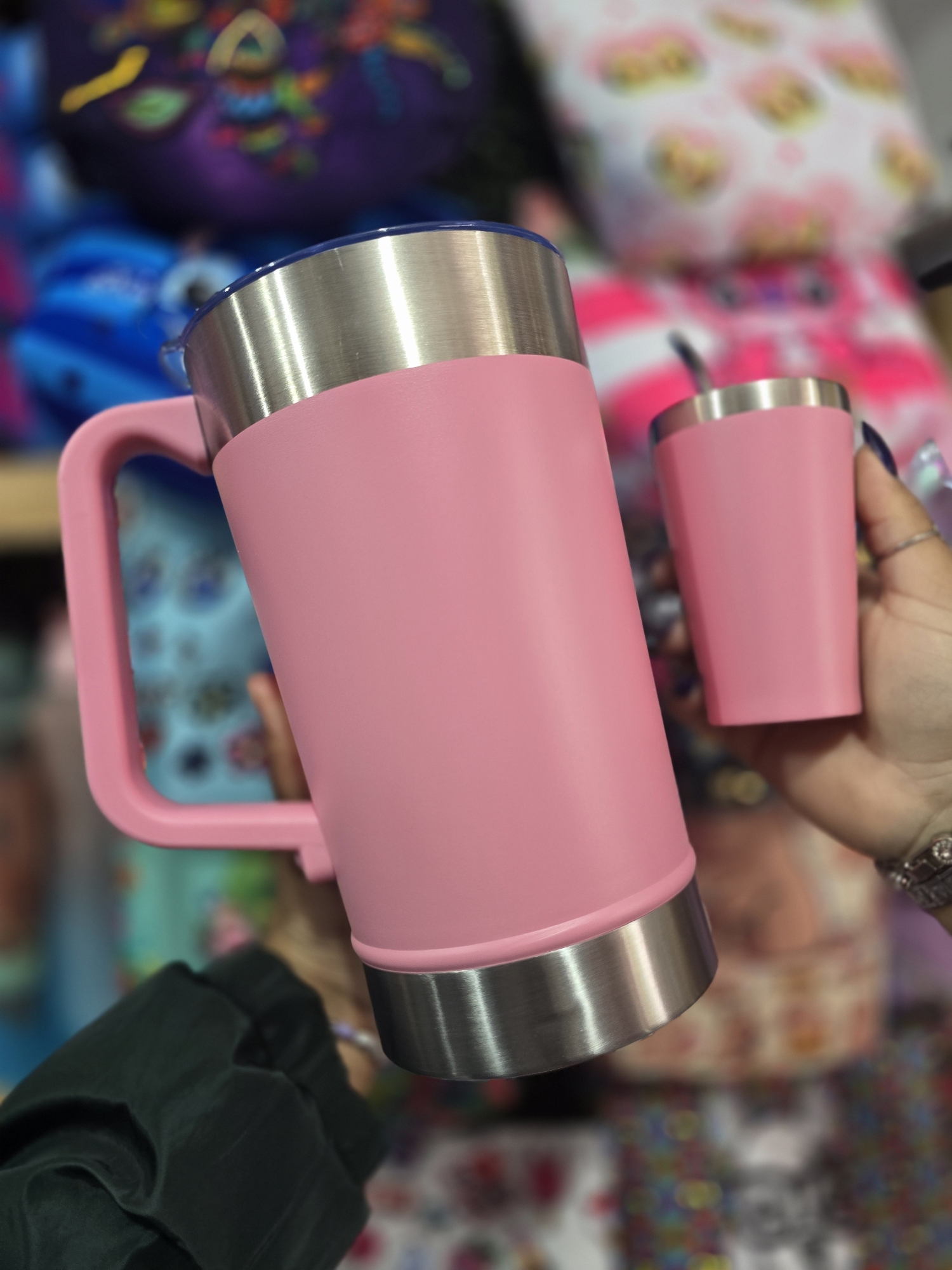 Jarra Acero 2 Lt +vaso y Bombilla - Imagen 3
